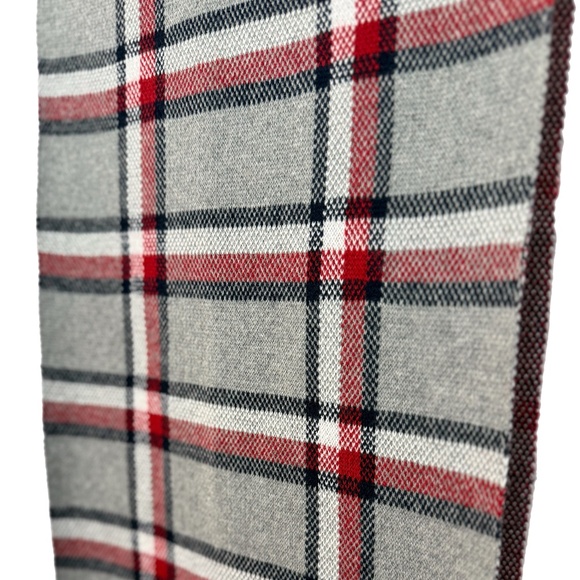Tommy Hilfiger Plaid Scarf - Cotton/Wool Blend - 12" x 74" - Picture 7 of 11
